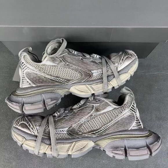 Balenciaga 3XL Distressed Mesh Sneakers - Picture 2 of 9
